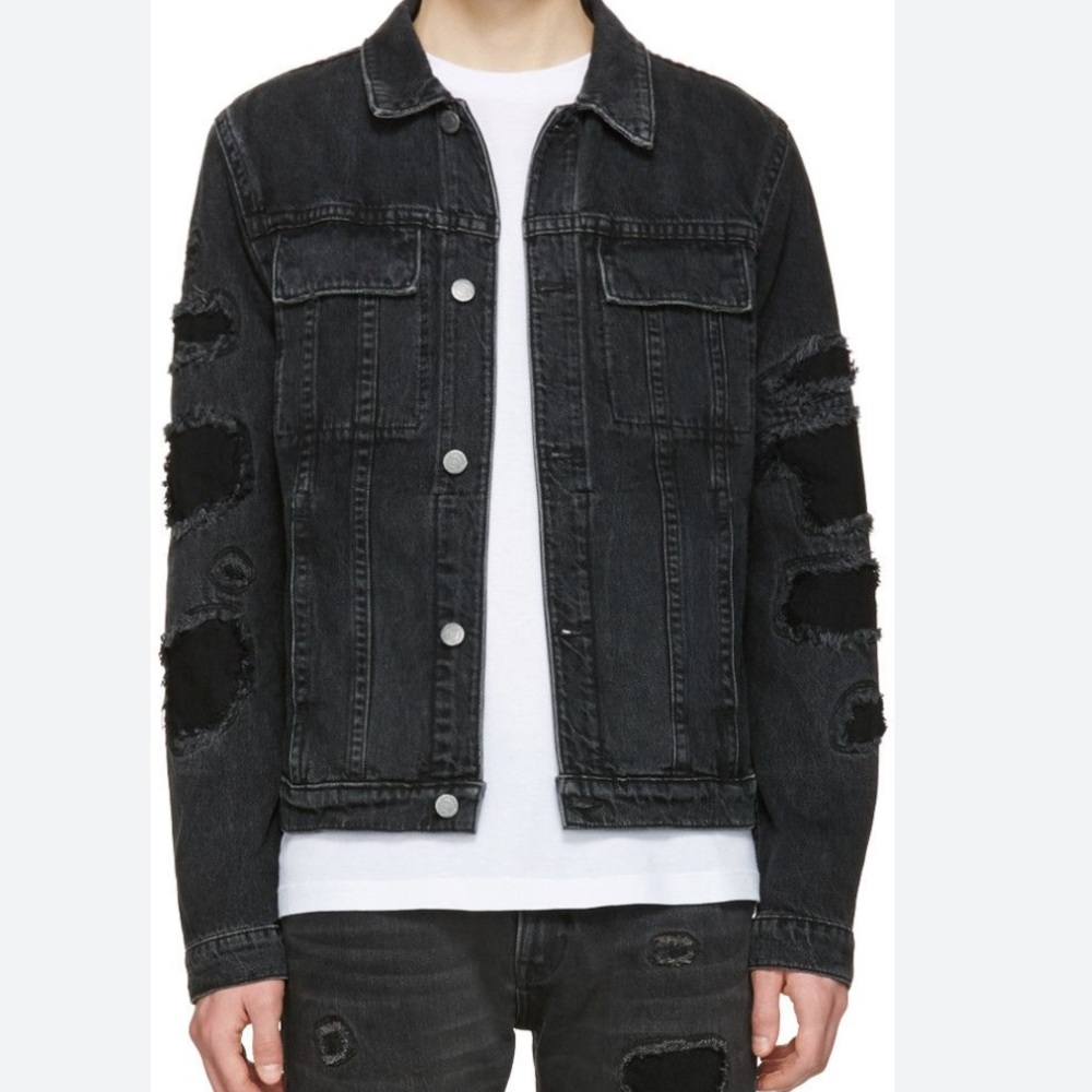 Helmut Lang Mr. 87  Destroy Denim Jacket